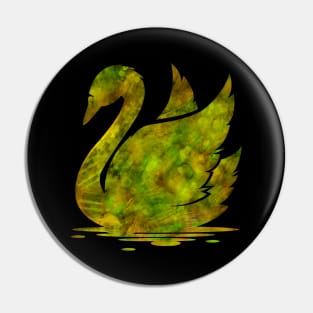 Swans Watercolor Pin