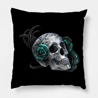 Celtic Skull Rose Pillow