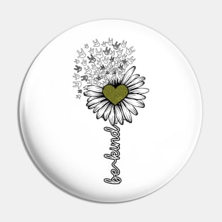 Be Kind Daisy, American Sign Language Pin