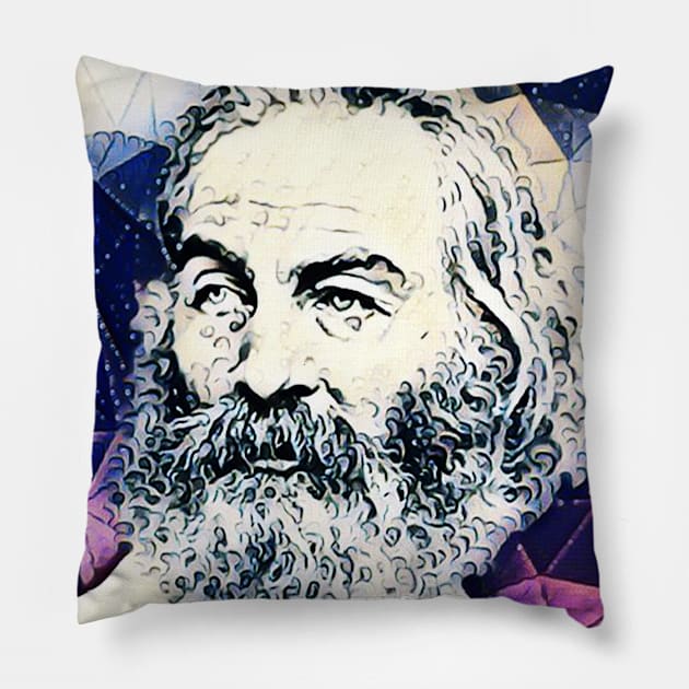 Walt Whitman Portrait | Walt Whitman Artwork 14 Pillow by JustLit