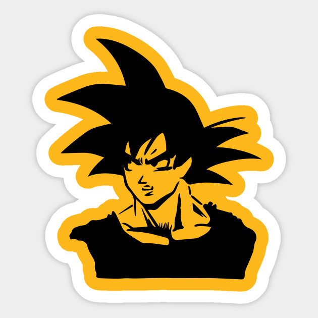 Goku Stencil Dragon Ball Sticker Teepublic
