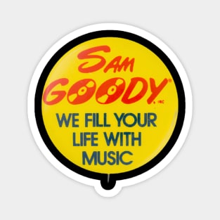 Sam Goody We Fill Your Life With Music Retro Vintage Magnet