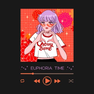 Euphoria Time, Anime, Manga Girl T-Shirt