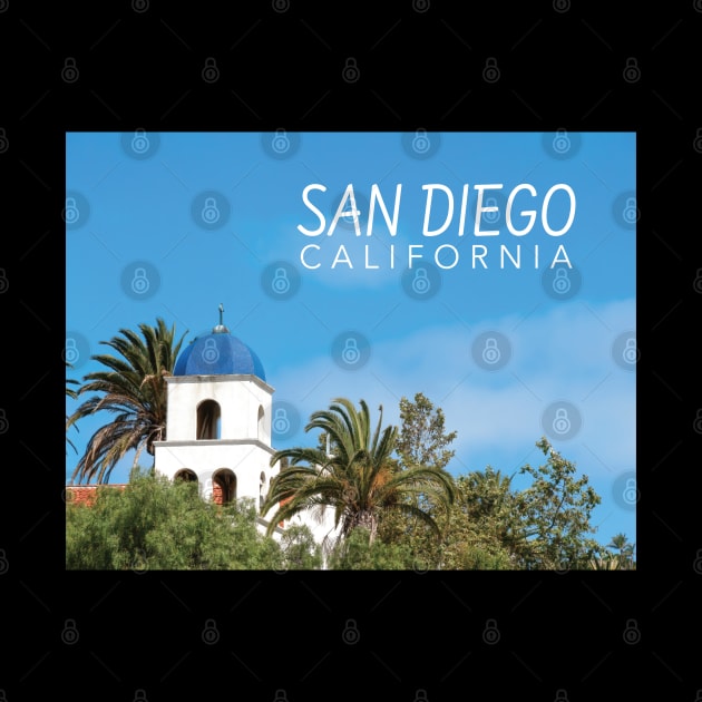 San Diego California Blue Domed Tower by DPattonPD