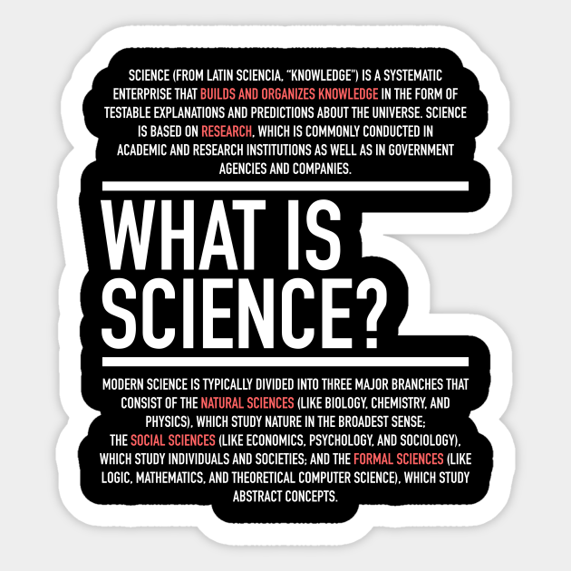 Science Defined - Science Teacher - Science - Sticker
