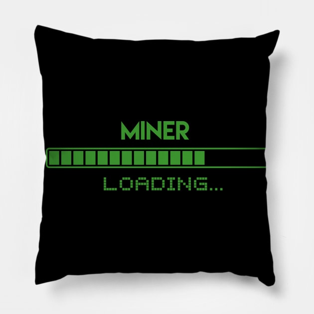 Miner Loading Pillow by Grove Designs