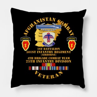 Afghanistan - Vet - 1st Bn 501st -4th BCT 25th ID w AFGHAN SVC Pillow