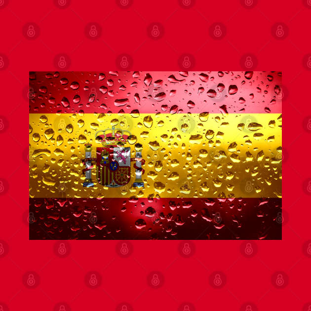 Flag of Spain - Raindrops by DrPen