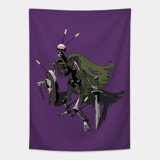 Skeleton Fighter Tapestry