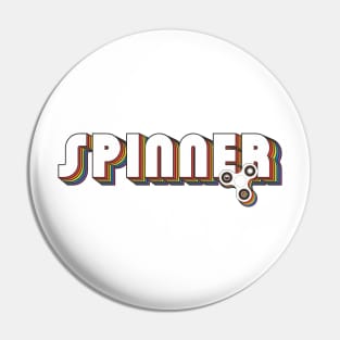 70s fidget spinner Pin