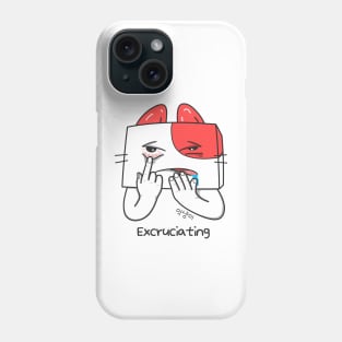 it's excruciating - aknyangi, cat miaw lovers Phone Case