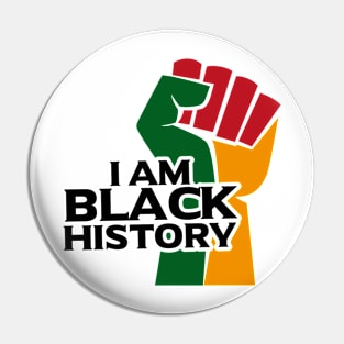 i am black history hand Pin