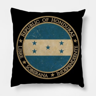 Vintage Republic of Honduras USA North America United States Flag Pillow