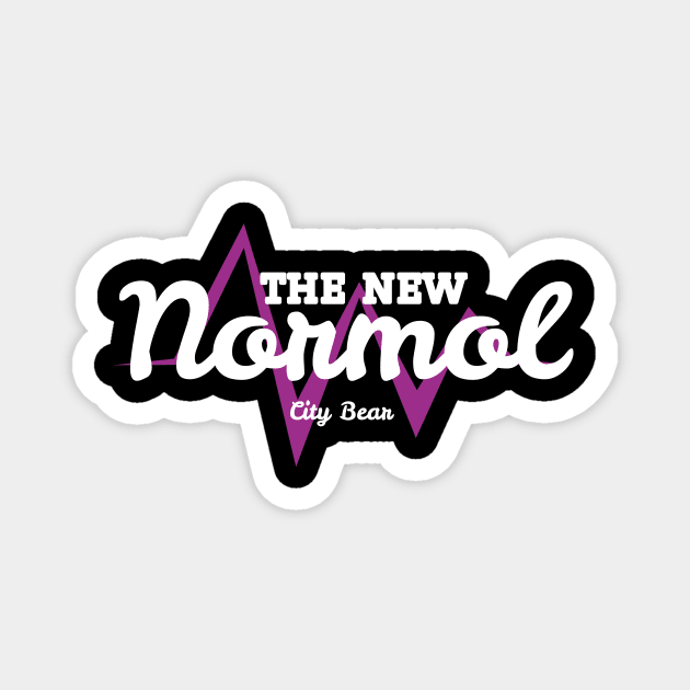 The New Normal Heartbeat Magnet by CityBear