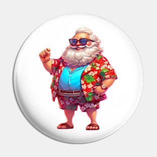 Santa Claus in July #4 Pin