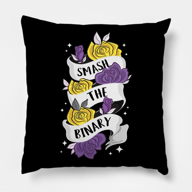 Smash The Binary Pillow by Eugenex