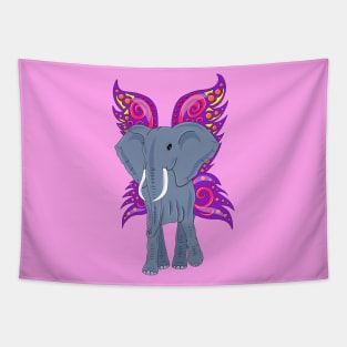 Elephant with wings Tapestry