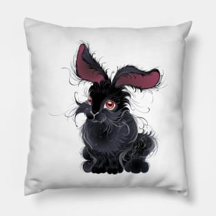 Black Rabbit Pillow