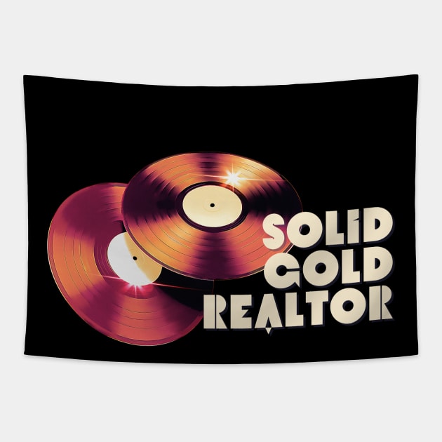 Solid Gold Realtor Tapestry by Real Estate Store