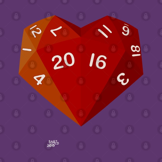 HeartDice - The d20 of love by GeekGiftGallery