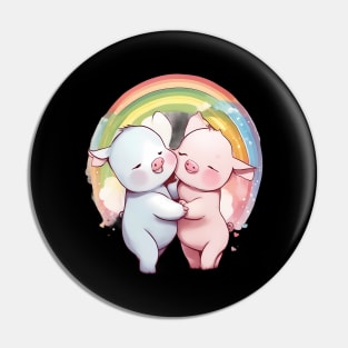 Best Friends Forever Pig Pin