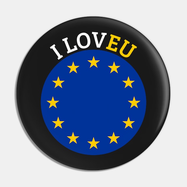 I Love EU Anti Brexit Pin by Mas Design