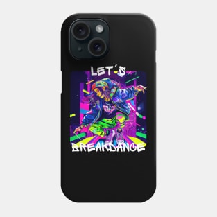 Woman Dancing Breakdance On The Street In Graffiti Look Phone Case