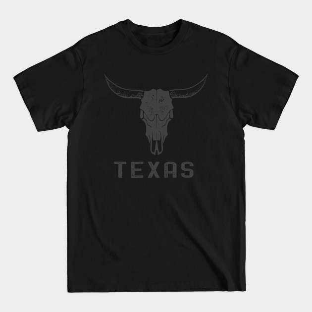 Discover Texas Longhorn Skull - Texas - T-Shirt