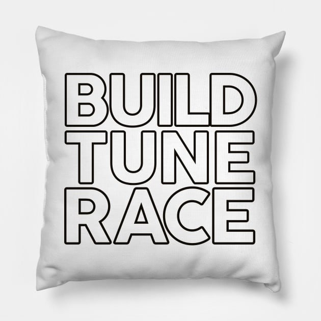 Build Tune Race Pillow by VrumVrum