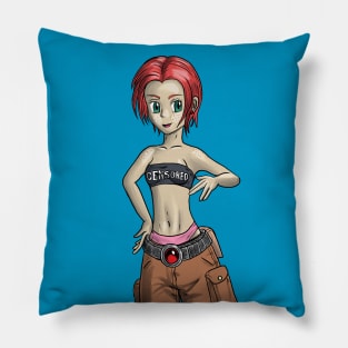 Cargo shorts girl Pillow