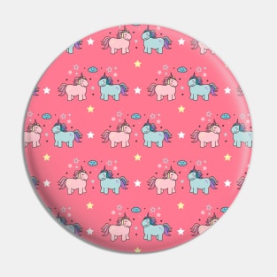 Unicorn kids pink Pin