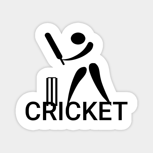Cricket game Magnet by Pieartscreation