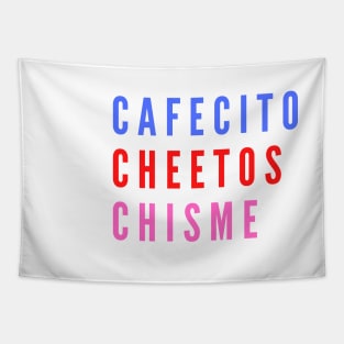 You, Me, Cafecito, Cheetos, Chisme Tapestry