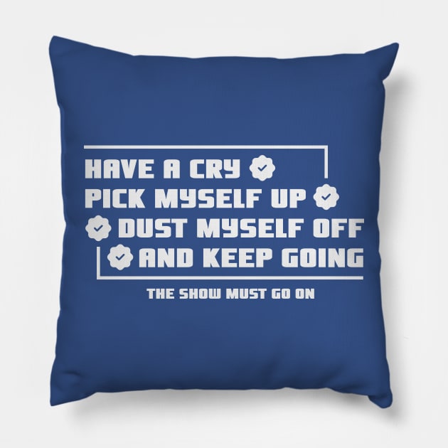 Mental Health puns Cartoon Funny Pillow by GKalArt