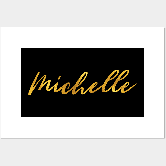 Abby Name Hand Lettering in Faux Gold Letters - Abby - Posters and