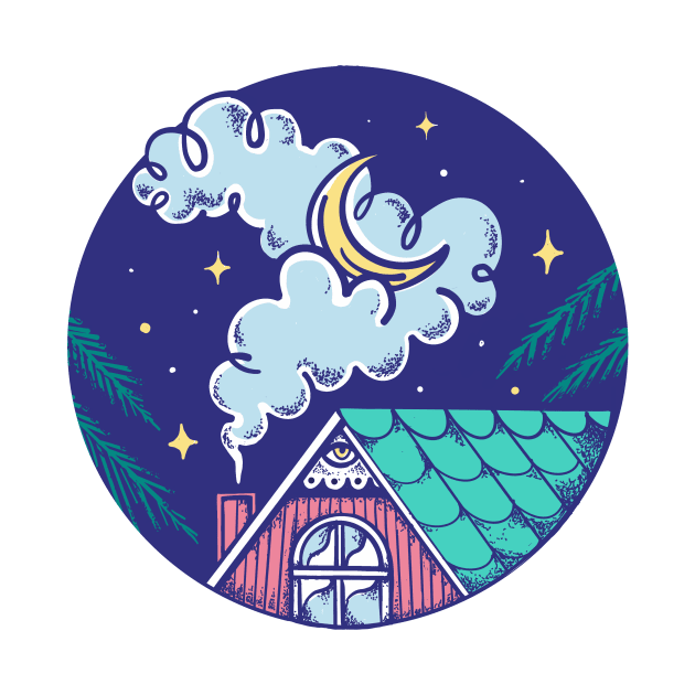 Good night little house by Paolavk