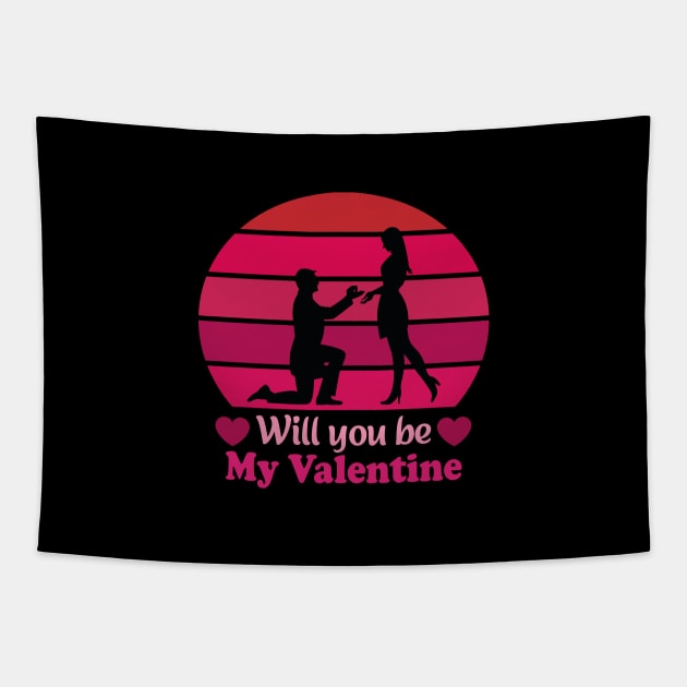 Will you be my Valentine Tapestry by AymanShop29