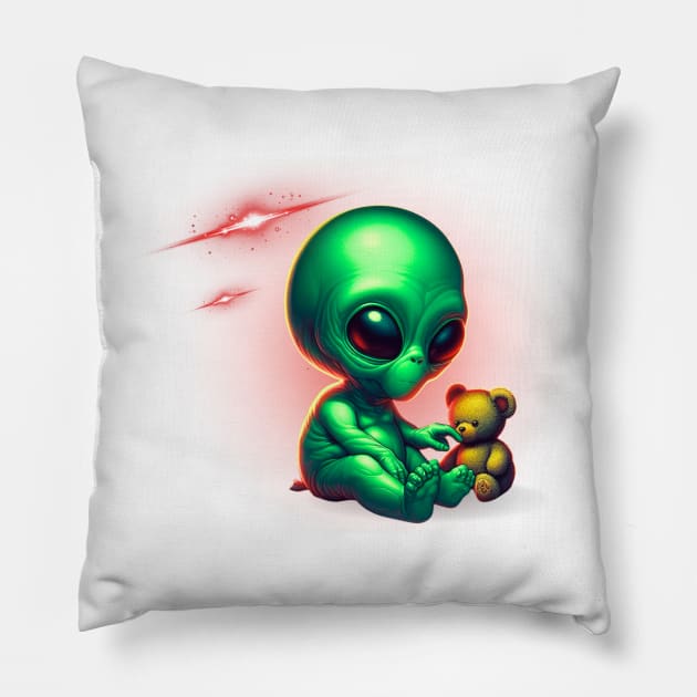 Alien baby Pillow by Cachorro 26