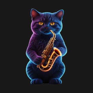 Saxophone Cat T-Shirt