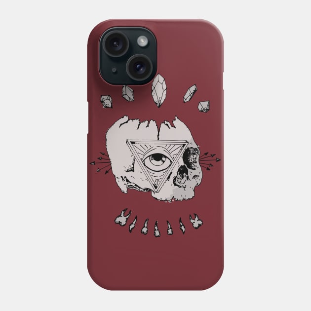 Illuminati indie skull Phone Case by gevorgK