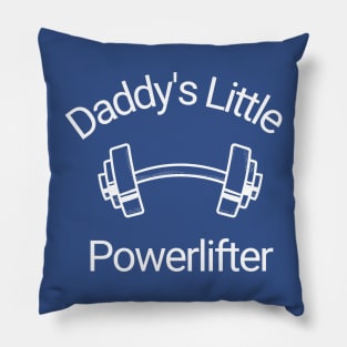 Daddy's Little Powerlifter Pillow