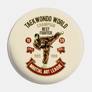 Vintage Taekwondo World Pin