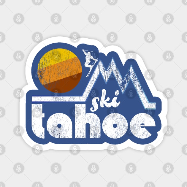 Retro Ski Tahoe Magnet by darklordpug