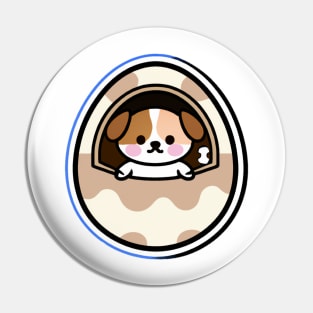 Dog in The Egg Pin