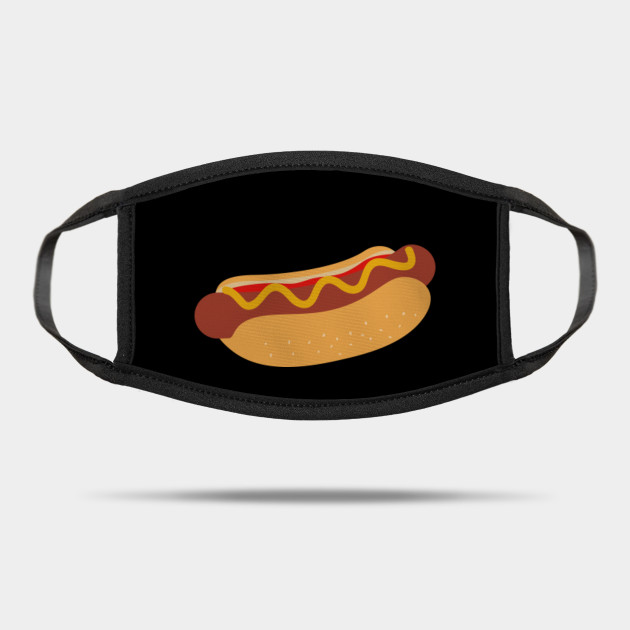 Hot Dog Face Mask Design Hot Dog Day Mask Teepublic