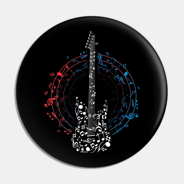 Music Guitar Pin by shirtsyoulike