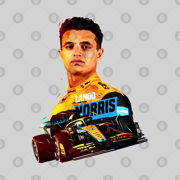 2022 Low Poly Lando Norris by pxl_g