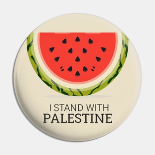 I stand with palestine Pin