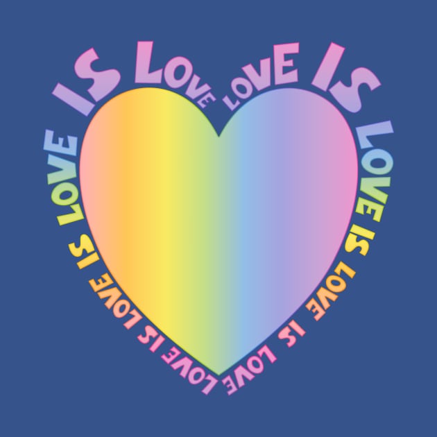 Love Is Love - pastel rainbow by Hippopottermiss