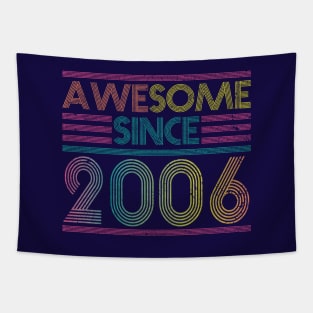 Awesome Since 2006 // Funny & Colorful 2006 Birthday Tapestry